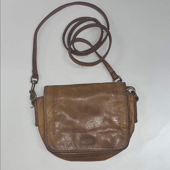 Liebeskind Berlin leather mini crossbody bag/ tan / preowned - Picture 1 of 12